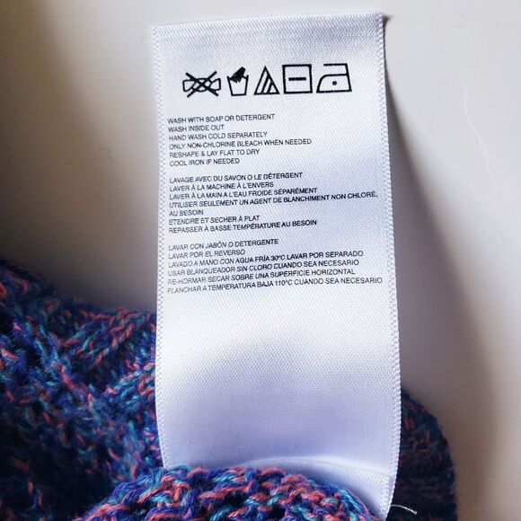 ROXY Purple/Pink Big Knit Sweater - Medium - - Picture 10 of 12